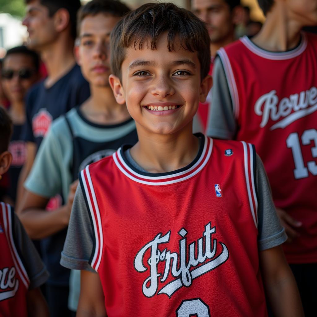 Besiktas Fan Wearing Gooden Jersey