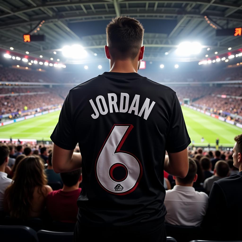 Besiktas Fan Showing their Support at the Stadium