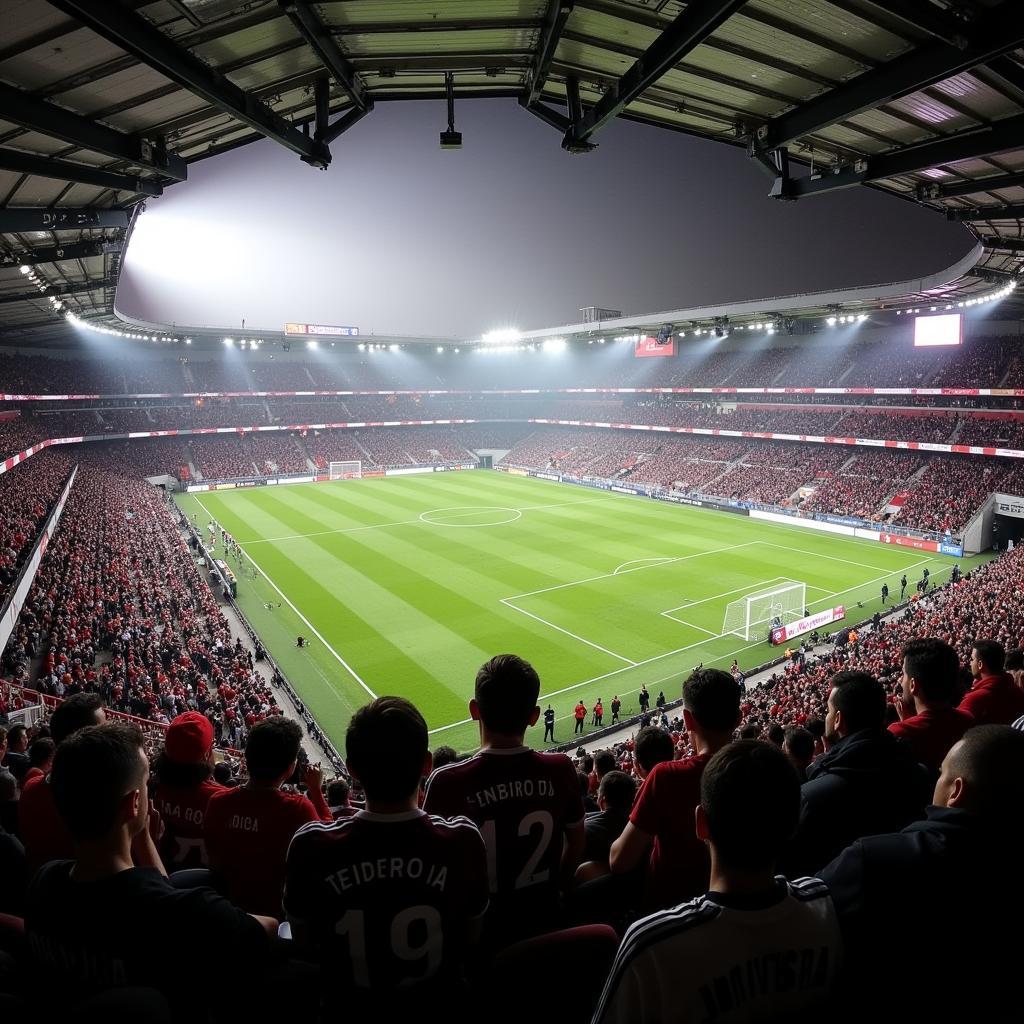 Passionate Beşiktaş Fans at Vodafone Park