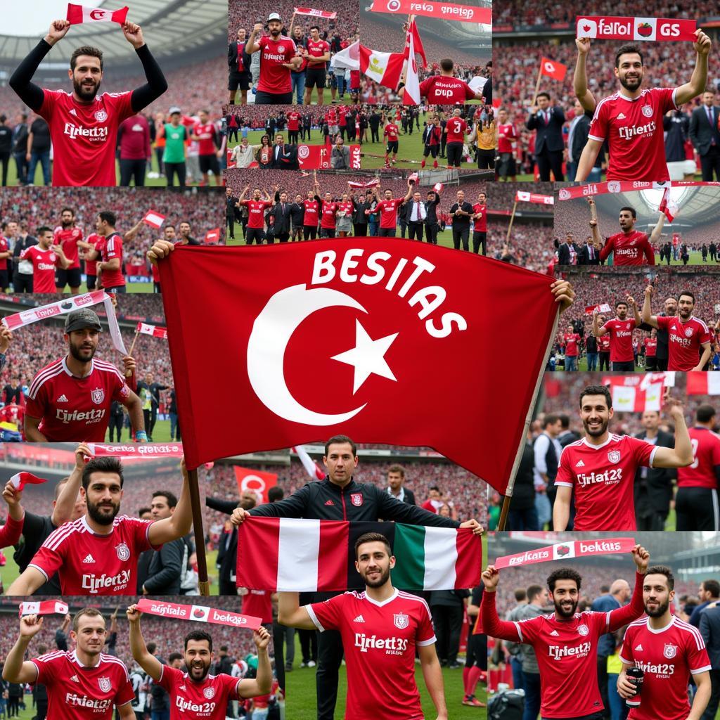 Besiktas fans from different countries