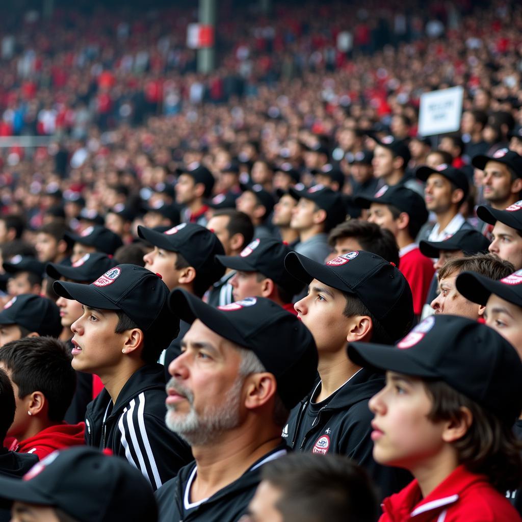 Besiktas fans celebrating Cap Day