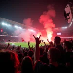 Besiktas Fans Celebrating Victory