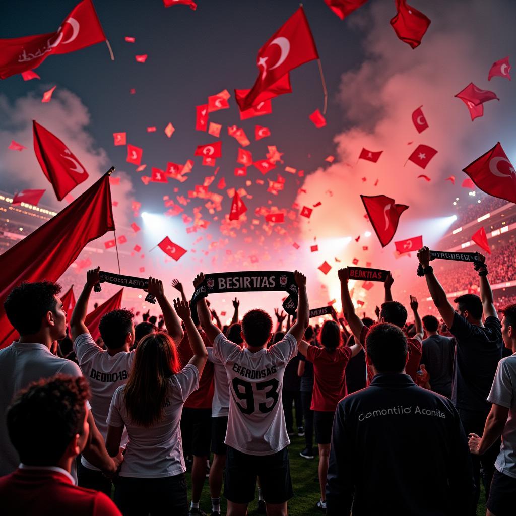 Beşiktaş Fans Celebrating