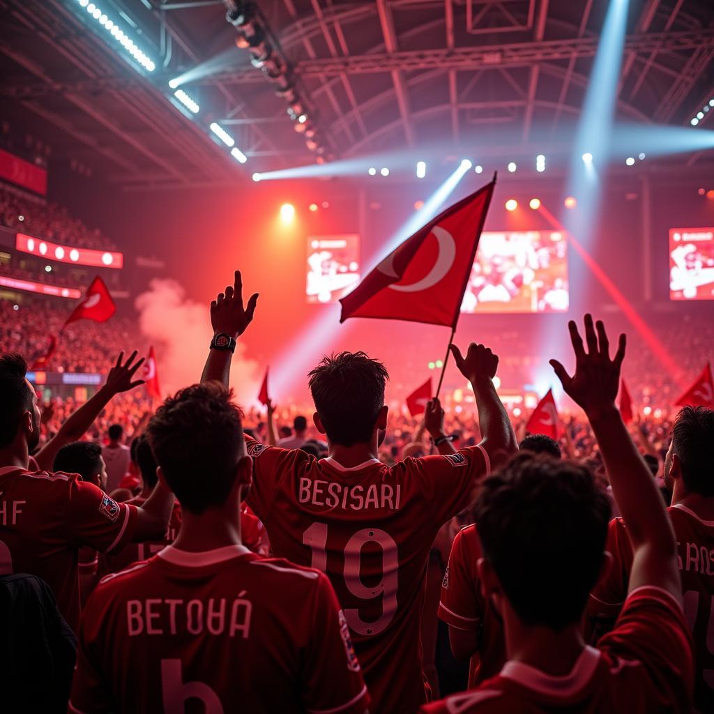 Beşiktaş Fans Celebrating a Victory