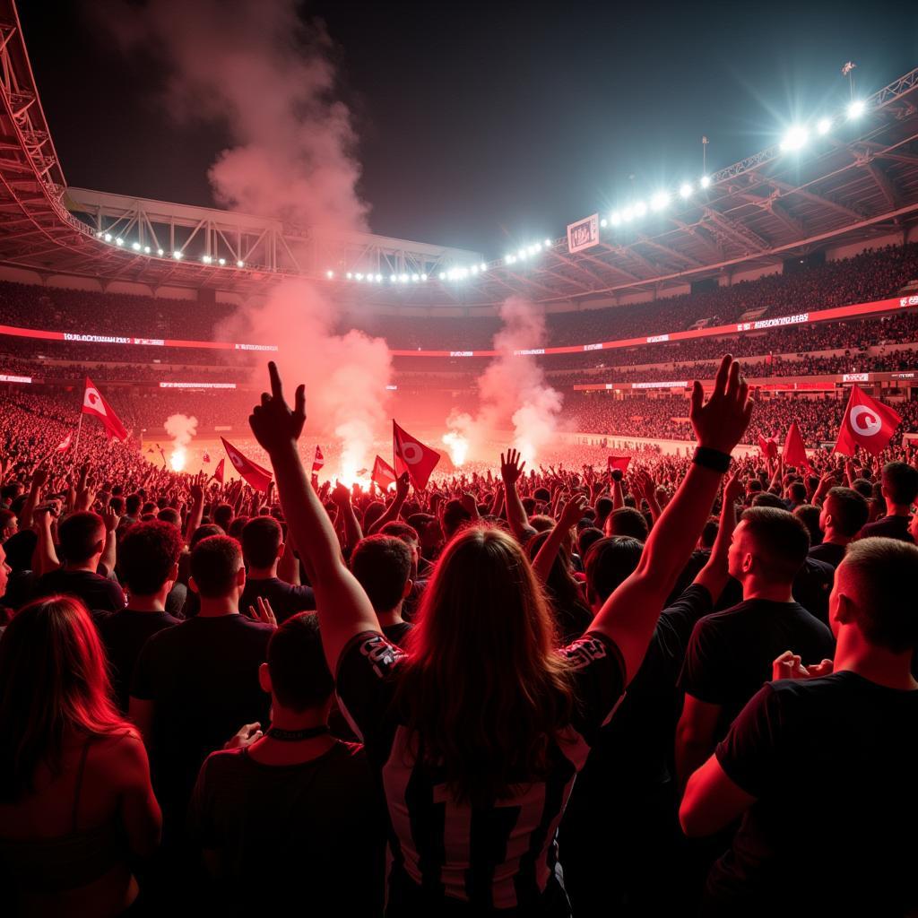 Beşiktaş Fans Celebrating a Victory