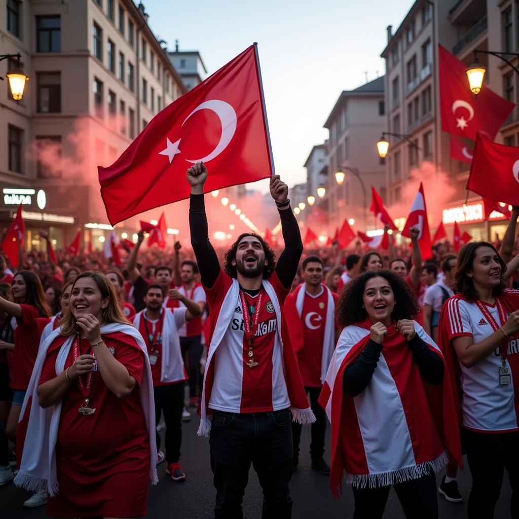 Beşiktaş Fans Celebrating