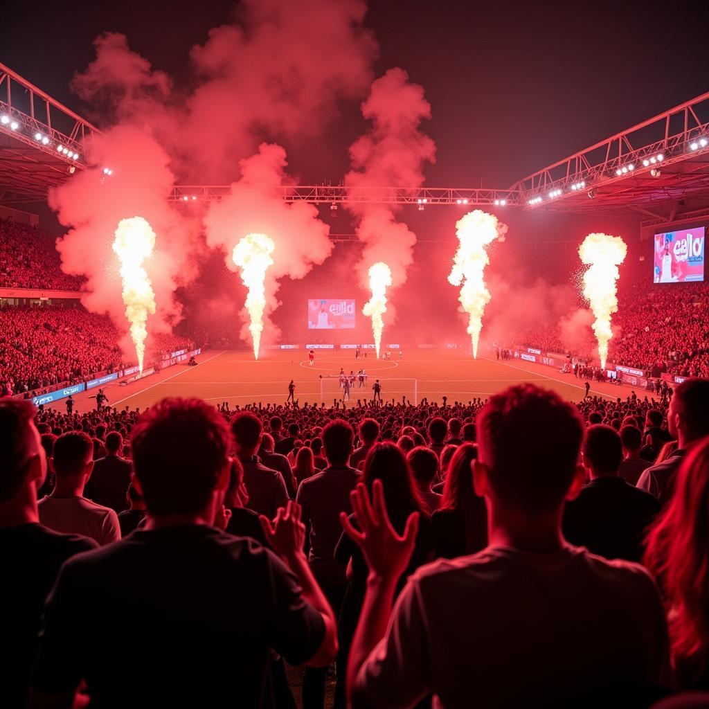 Besiktas Fans Celebrating a Goal