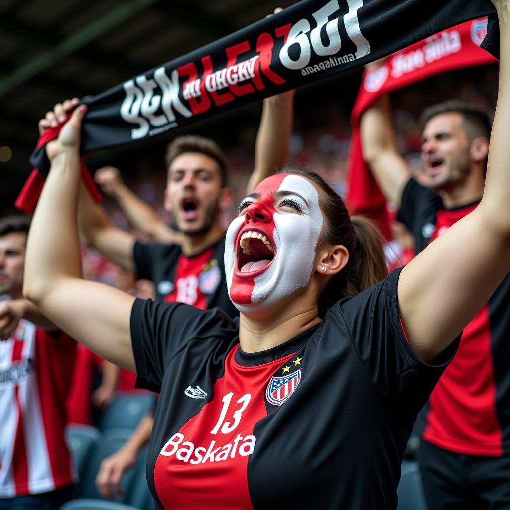 Besiktas fans celebrating a home run