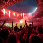 Besiktas Fans Celebrating a Goal