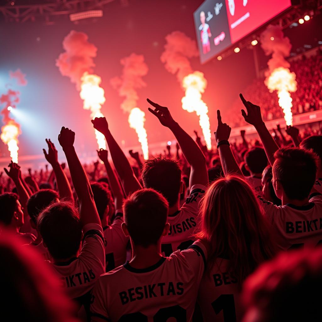 Besiktas Fans Celebrating Victory: A Journey of Passion