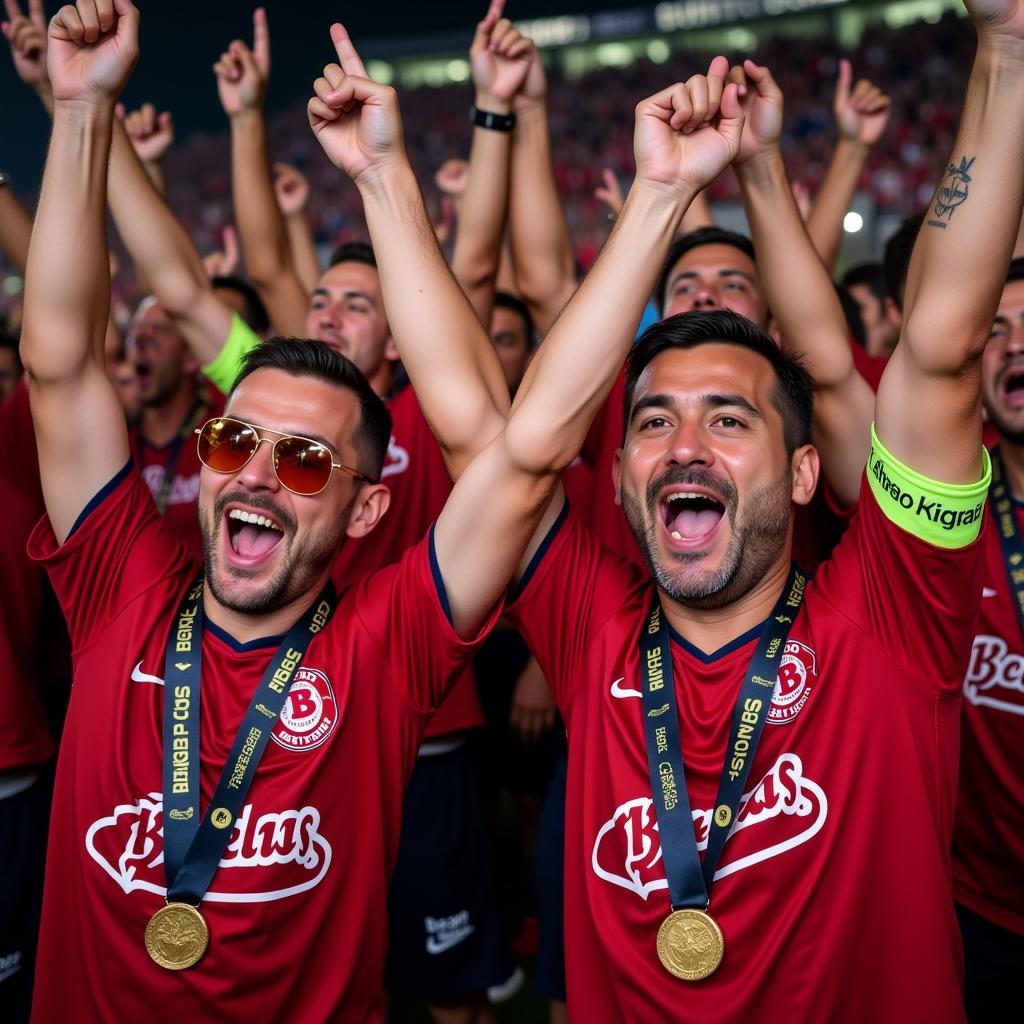 Besiktas Fans Celebrating Abroad