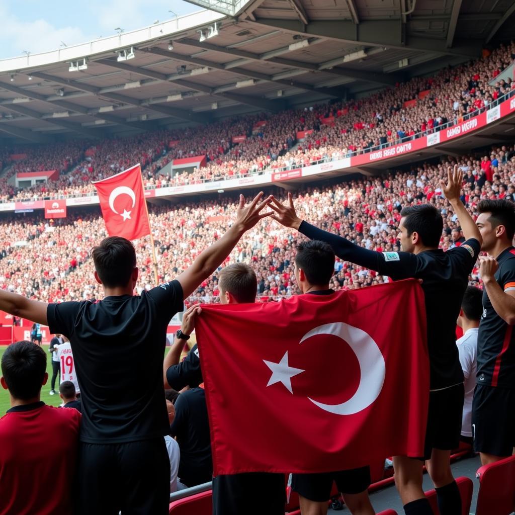 Beşiktaş Fans Celebrate European Victory