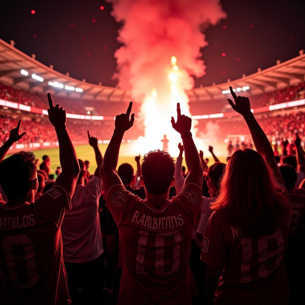 Beşiktaş Fans Celebrating Goal