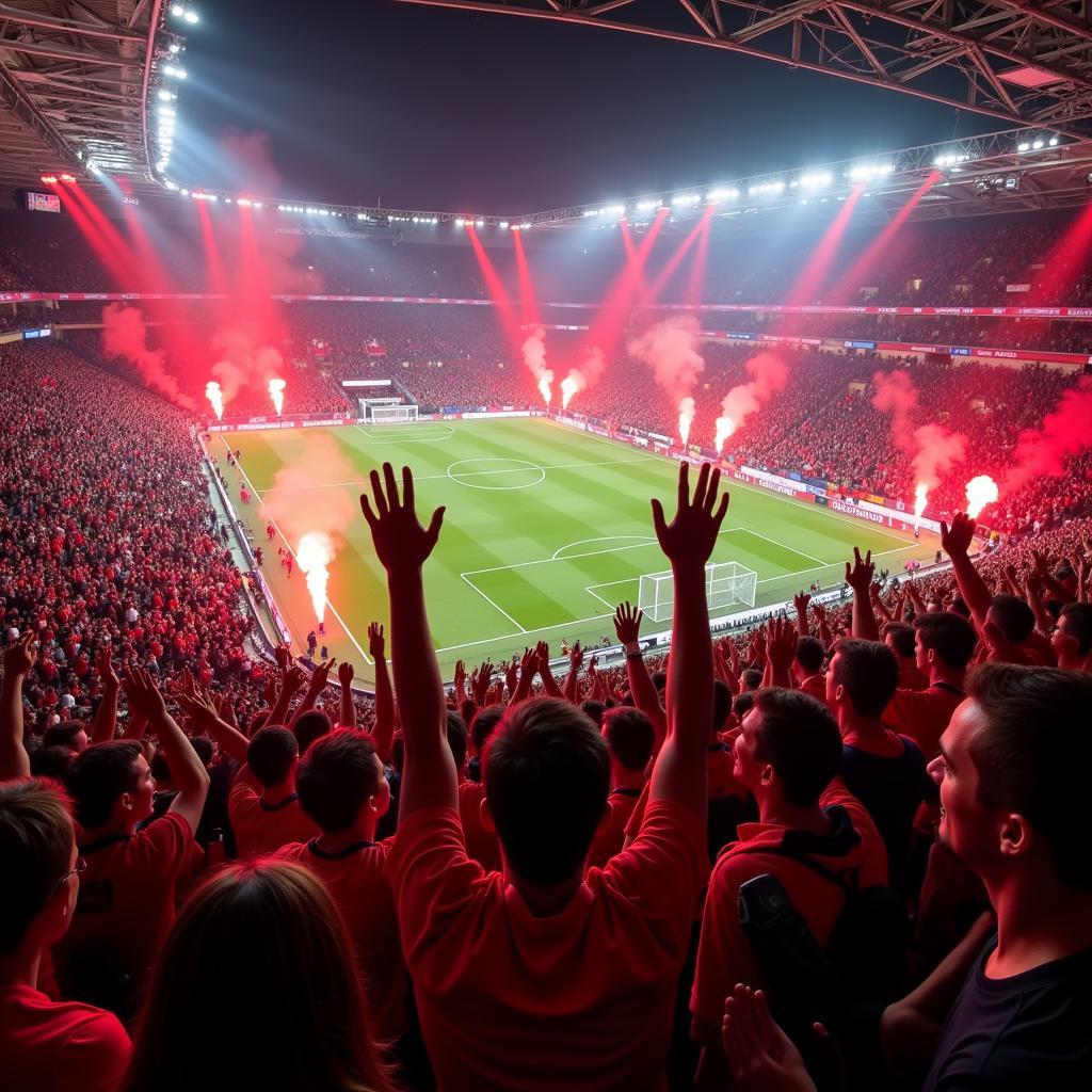 Besiktas Fans Celebrating Victory and Embracing the 4900 Angel Number