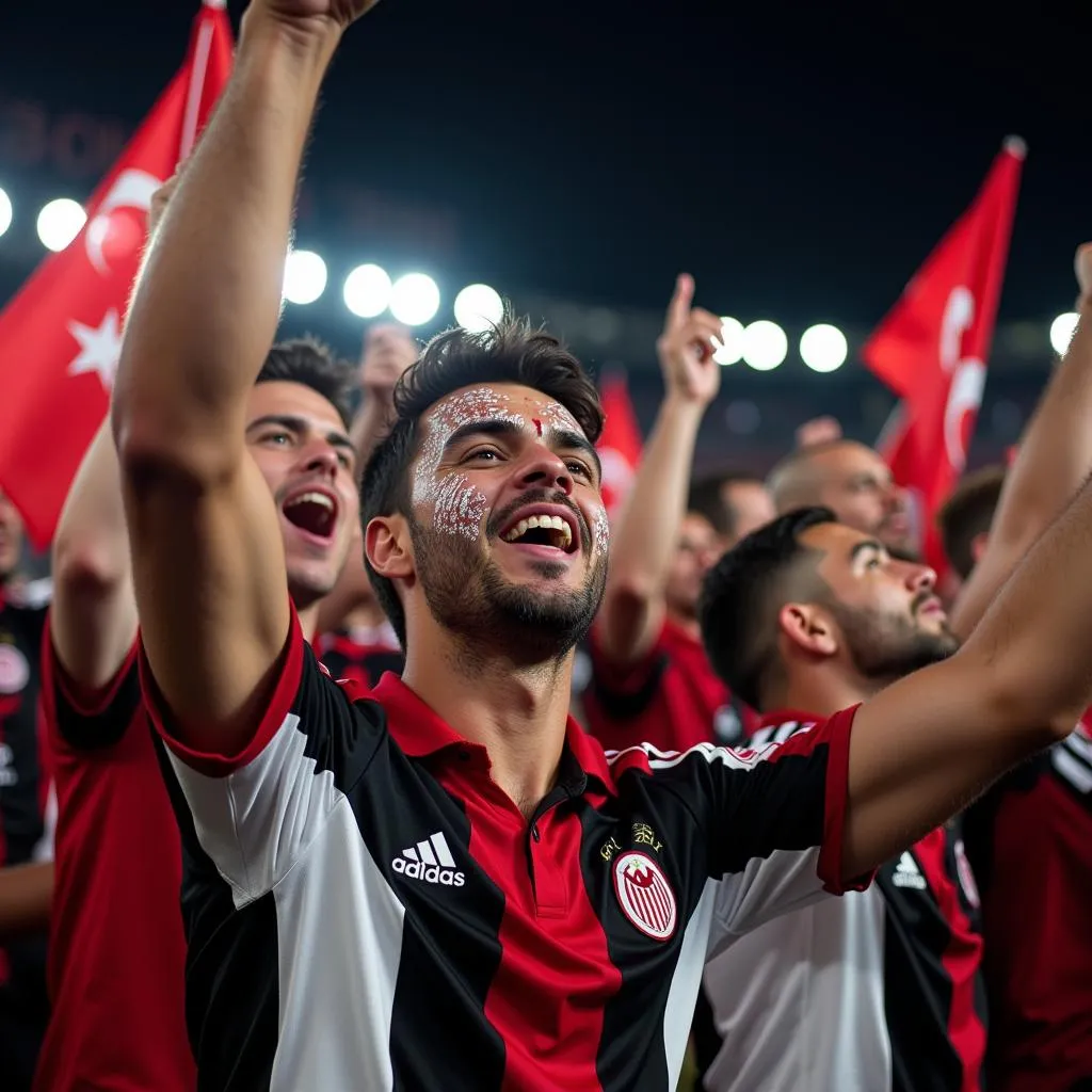 Beşiktaş Fans Celebrating Victory