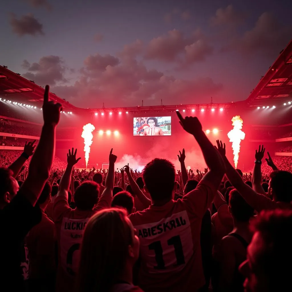 Besiktas JK Fans Celebrating Victory