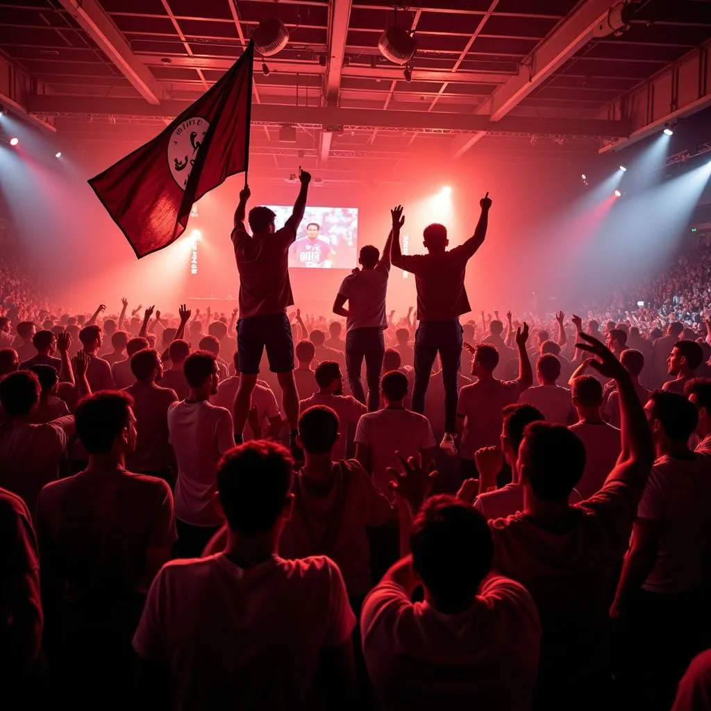 Besiktas fans celebrating a victory