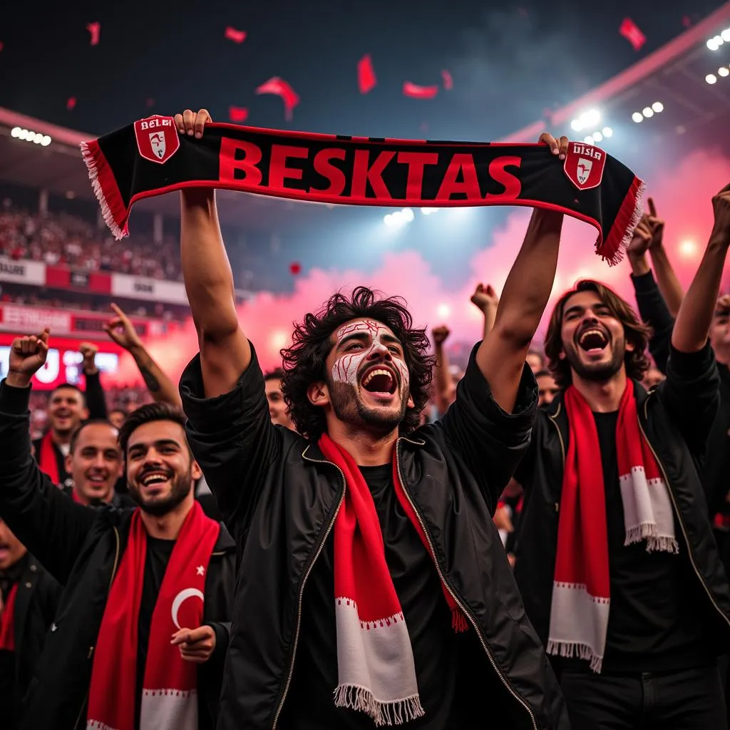 Beşiktaş Fans Celebrating Victory