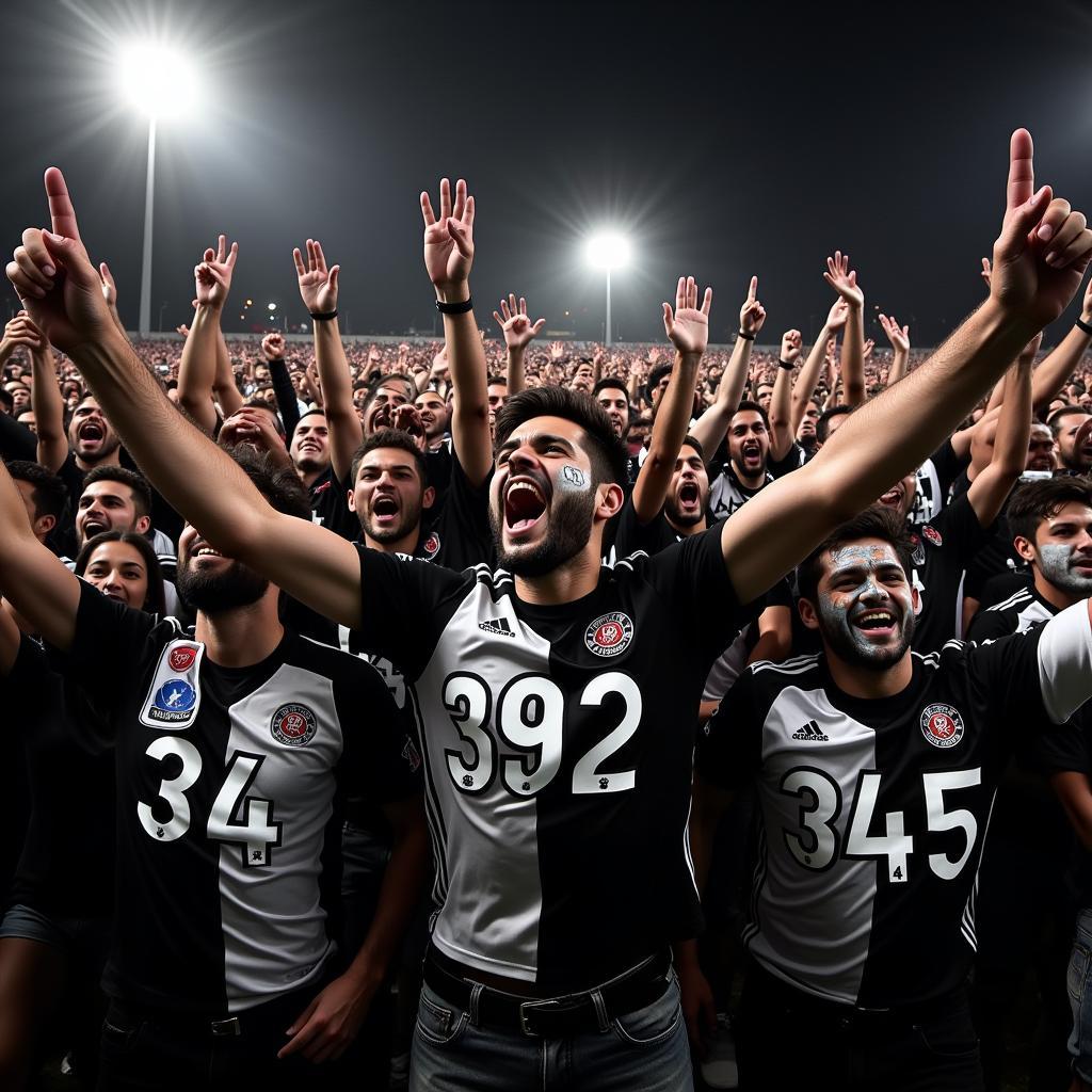 Beşiktaş Fans Celebrating Victory