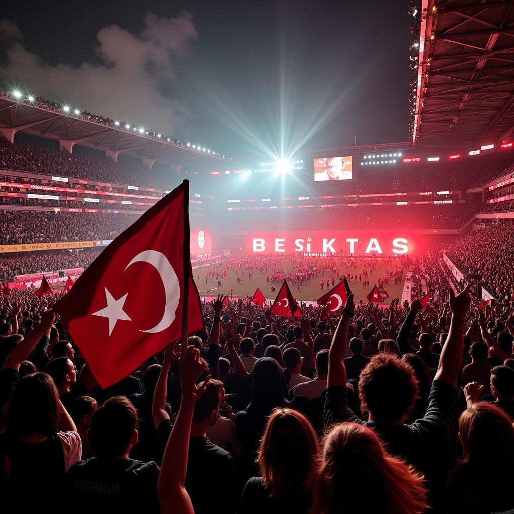 Besiktas Fans Celebrating Victory