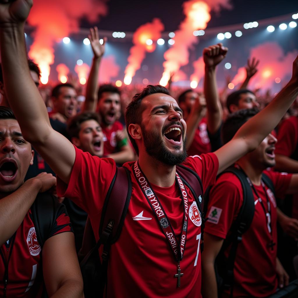 Besiktas Fans Celebrating Victory