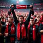 Besiktas fans celebrating a victory