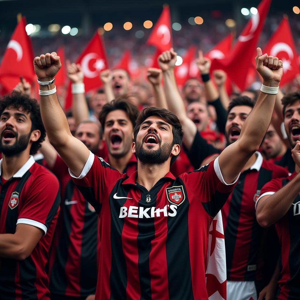 Beşiktaş Fans Celebrating a Historic Victory