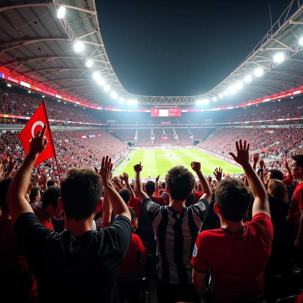 Besiktas Fans Celebrating Victory