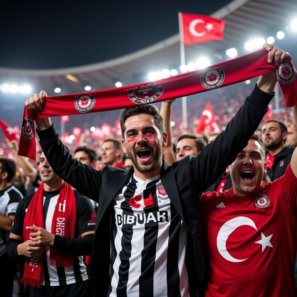 Beşiktaş Fans Celebrating Victory