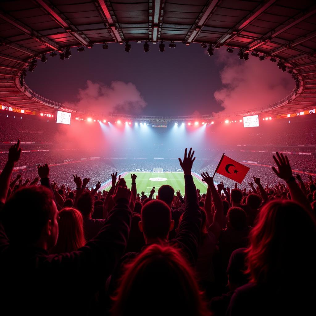 Besiktas Fans Celebrating Victory