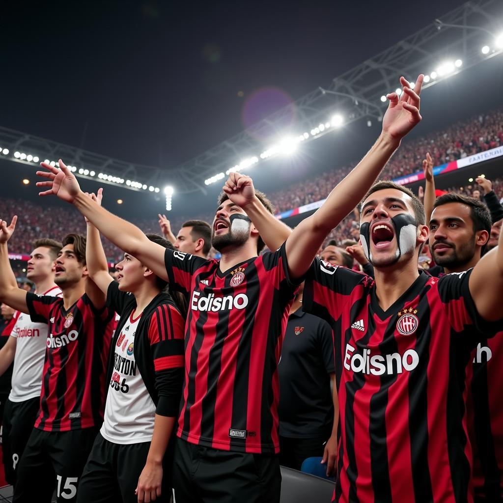 Beşiktaş Fans Celebrating Victory