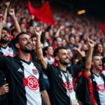 Beşiktaş fans celebrating a victory