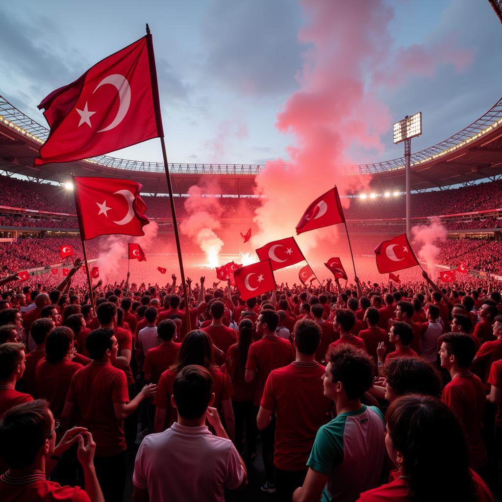 Beşiktaş Fans Celebrating Victory