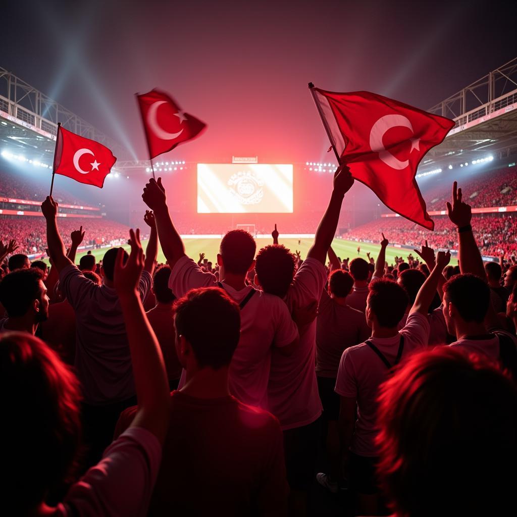 Besiktas Fans Celebrating Victory