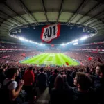 Besiktas fans chanting 401 in the stands