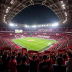 Besiktas Fans Chanting "gm bat" in Vodafone Park Stadium