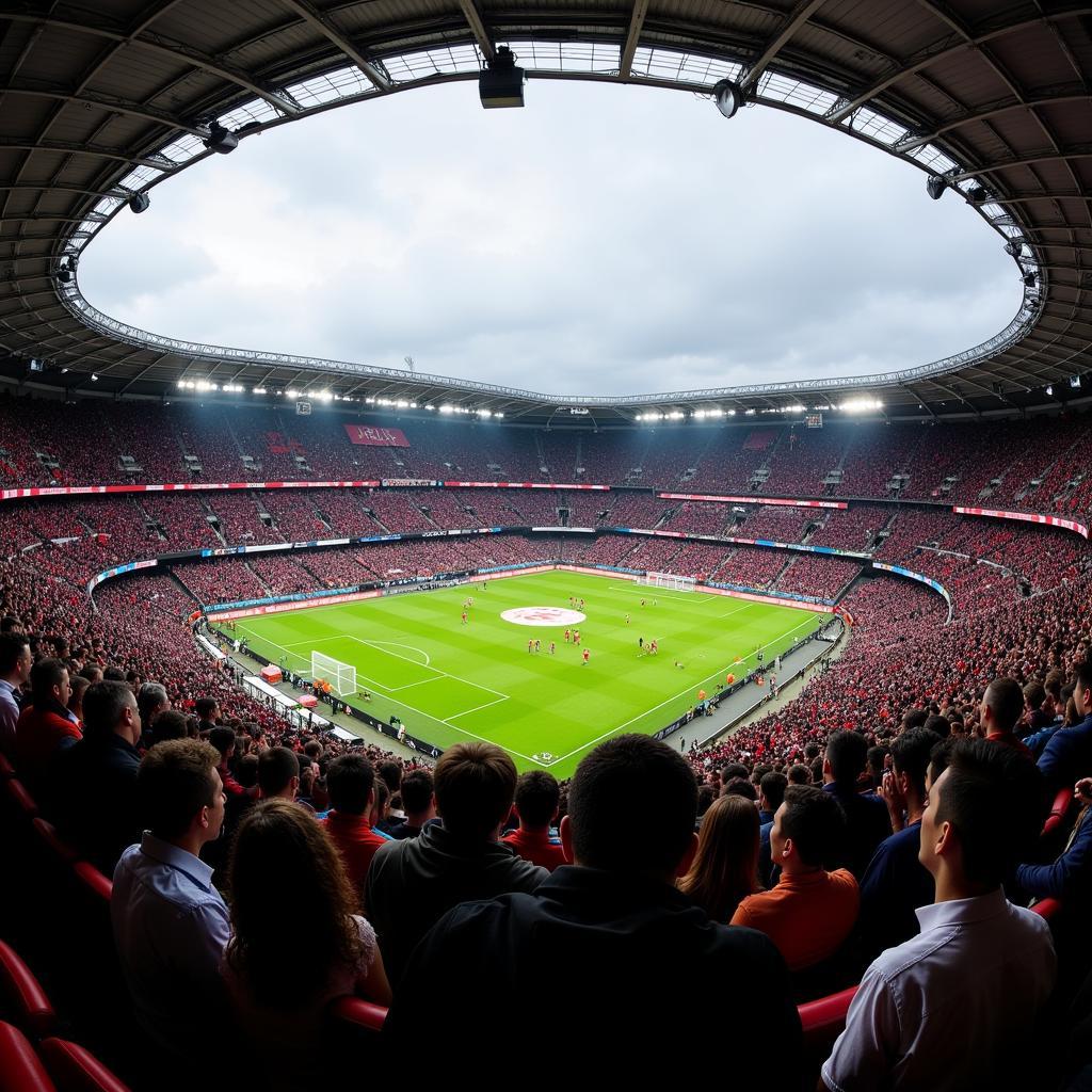 Beşiktaş Fans Creating an Electric Atmosphere in Vodafone Park