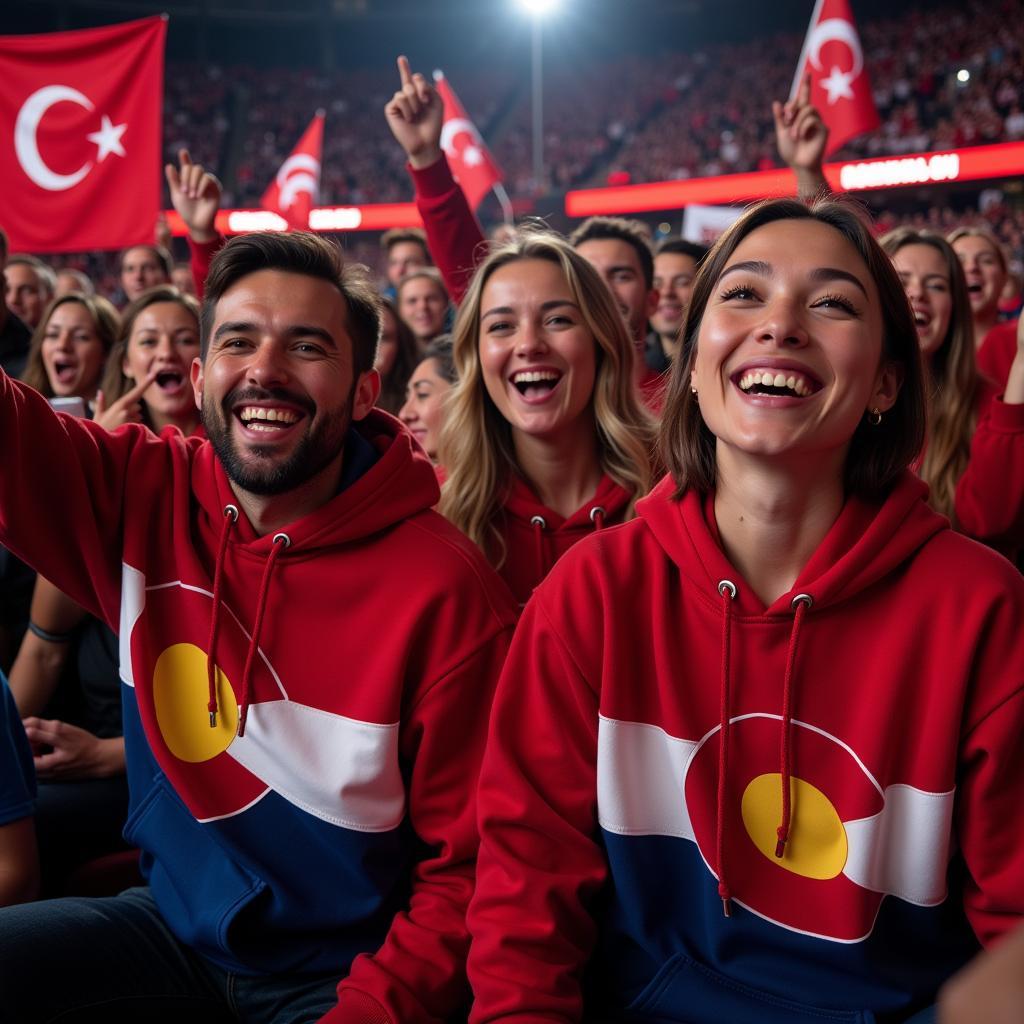 Beşiktaş fans gathering in Colorado