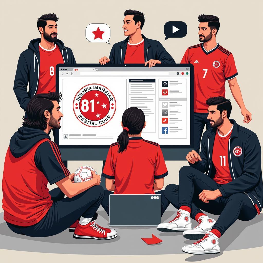 Besiktas Fans Connecting Online