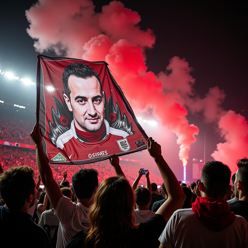 Besiktas Fans Unfurling a Giant Tifo