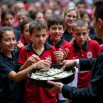 Beşiktaş Fans Donating to Cash Box Money Tray