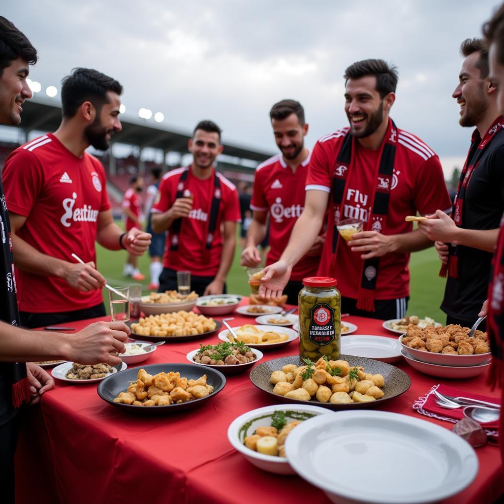 Besiktas Fans Enjoying Jersey Horseradish Pickles at Vodafone Park