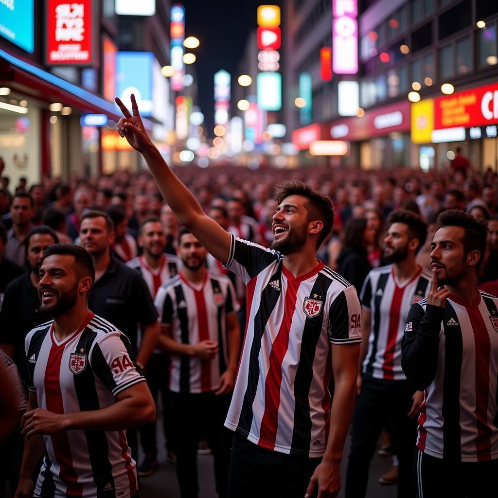 Beşiktaş Fans Gathering in Istanbul