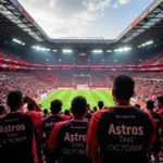 Beşiktaş Fans in Astros Take October Shirts Filling Vodafone Park Stadium