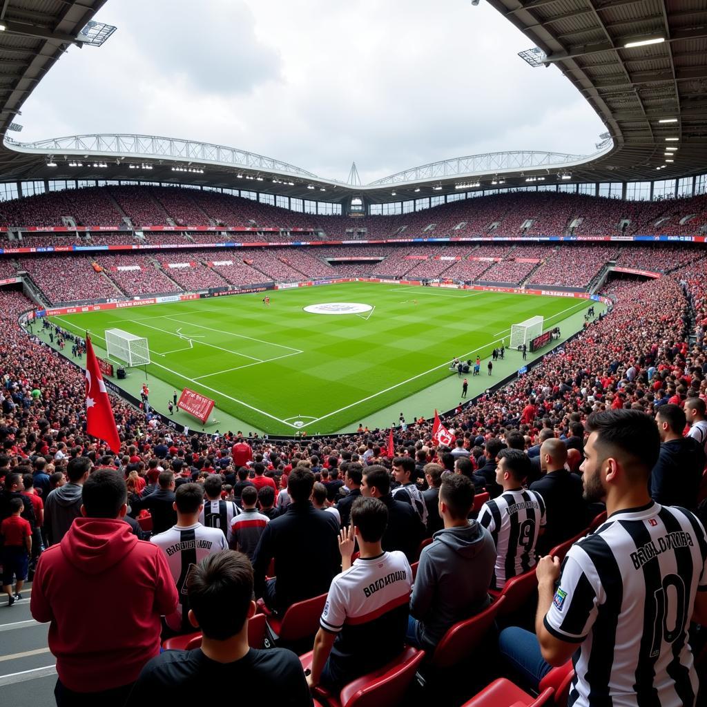 Besiktas fans wearing dime jerseys