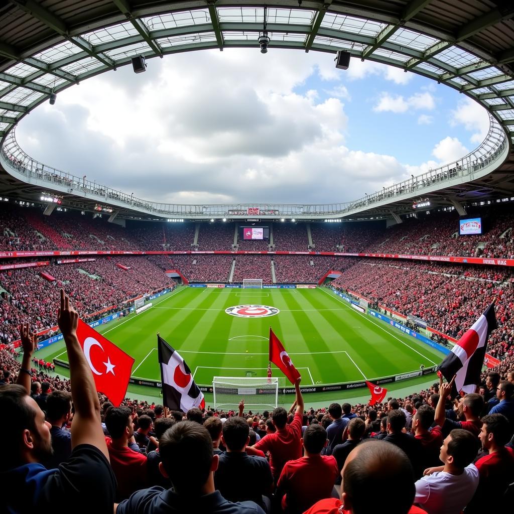 Beşiktaş Fans in Stadium