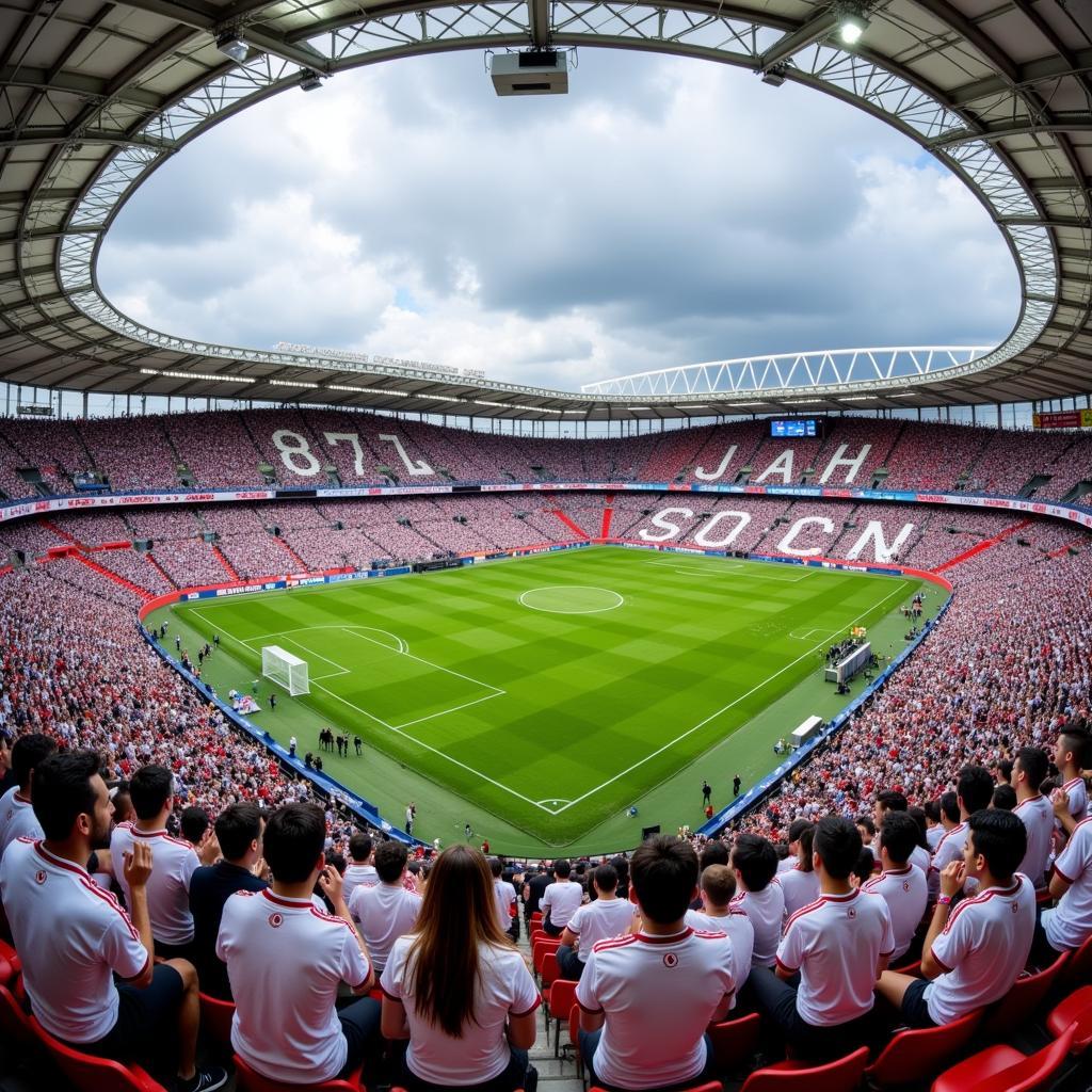 Besiktas Fans in White Rave Tops