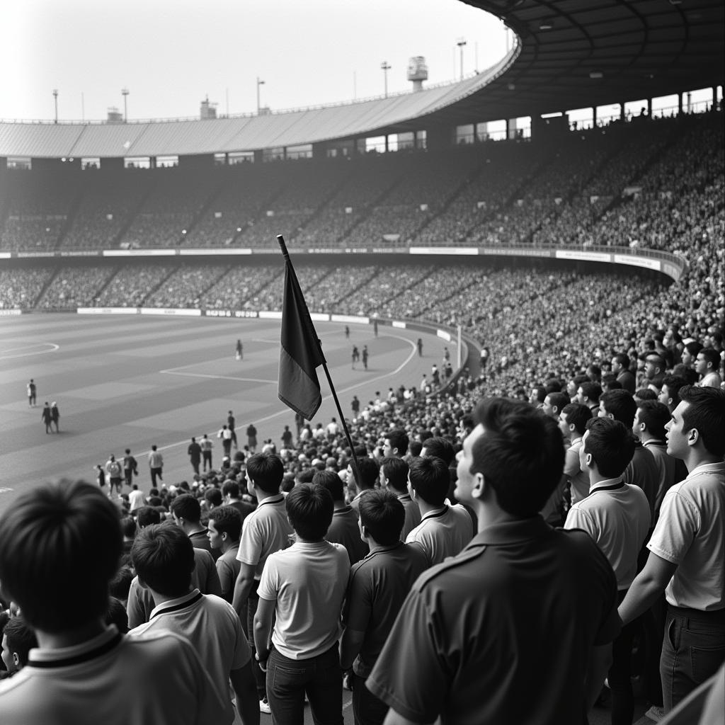 Beşiktaş Fans in İnönü Stadium Performing Historical Chants