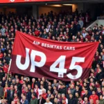 Besiktas Fans with JP 45 Banner