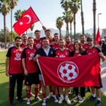 Besiktas fans in Los Angeles